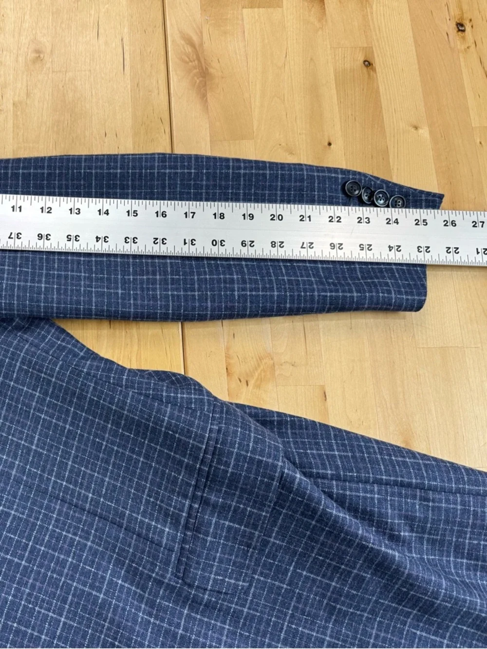 Canali Exclusive Silk Cashmere Sport Coat Navy Windowpane Italy 60R EU 50R US
